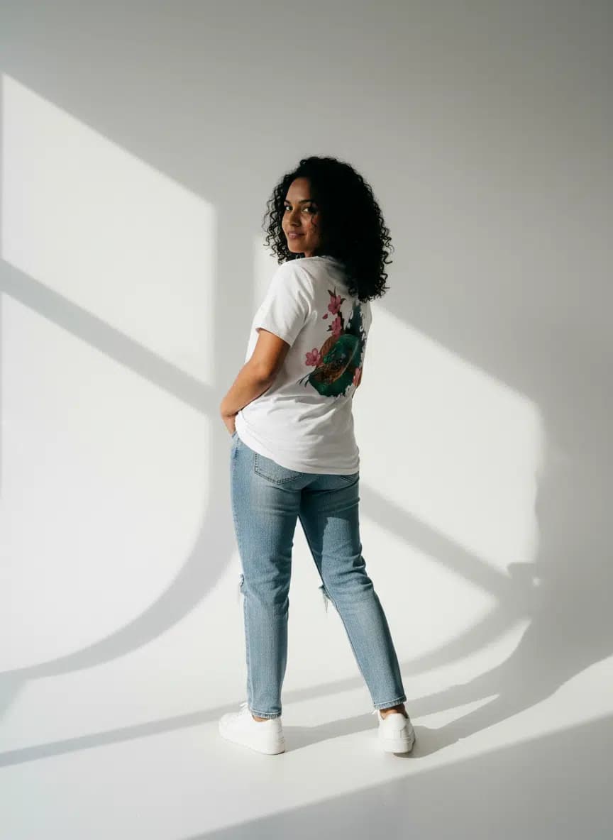 natsukashii ink Unisex Oversized Short Sleeve Tee - Snake Design